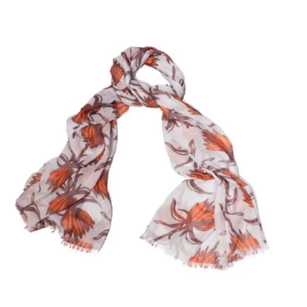 India Hicks Crown Imperial Scarf - Poppy Red